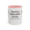 11oz American Staffordshire Terrier Latin Mug, American Staffordshire Terrier, Vintage Dog Coffee Mug, Dog Lover Gift