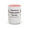 15oz American Staffordshire Terrier Latin Mug, American Staffordshire Terrier, Vintage Dog Coffee Mug, Dog Lover Gift