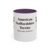 11oz American Staffordshire Terrier Latin Mug, American Staffordshire Terrier, Vintage Dog Coffee Mug, Dog Lover Gift