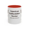 11oz American Staffordshire Terrier Latin Mug, American Staffordshire Terrier, Vintage Dog Coffee Mug, Dog Lover Gift