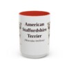 15oz American Staffordshire Terrier Latin Mug, American Staffordshire Terrier, Vintage Dog Coffee Mug, Dog Lover Gift