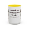 15oz American Staffordshire Terrier Latin Mug, American Staffordshire Terrier, Vintage Dog Coffee Mug, Dog Lover Gift