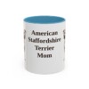 11oz American Staffordshire Terrier Dog Mom Mug, Vintage Sketch Coffee Mug, Dog Mom Gift