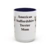 15oz American Staffordshire Terrier Dog Mom Mug, Vintage Sketch Coffee Mug, Dog Mom Gift