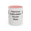 11oz American Staffordshire Terrier Dog Mom Mug, Vintage Sketch Coffee Mug, Dog Mom Gift