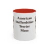11oz American Staffordshire Terrier Dog Mom Mug, Vintage Sketch Coffee Mug, Dog Mom Gift