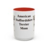 15oz American Staffordshire Terrier Dog Mom Mug, Vintage Sketch Coffee Mug, Dog Mom Gift