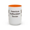 15oz American Staffordshire Terrier Mug, Vintage Dog Portrait Coffee Mug, Dog Lover Gift