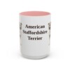 15oz American Staffordshire Terrier Mug, Vintage Dog Portrait Coffee Mug, Dog Lover Gift