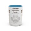 american-staffordshire-terrier-mug-writeup-light-blue-5 15oz American Staffordshire Terrier Mug, Illustrated Dog Breed Facts Coffee Mug, Vintage Dog Keepsake Gift