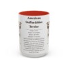 american-staffordshire-terrier-mug-writeup-red-5 15oz American Staffordshire Terrier Mug, Illustrated Dog Breed Facts Coffee Mug, Vintage Dog Keepsake Gift