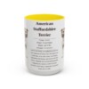 american-staffordshire-terrier-mug-writeup-yellow-5 15oz American Staffordshire Terrier Mug, Illustrated Dog Breed Facts Coffee Mug, Vintage Dog Keepsake Gift