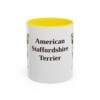 11oz American Staffordshire Terrier Mug, Vintage Dog Portrait Coffee Mug, Dog Lover Gift