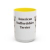 15oz American Staffordshire Terrier Mug, Vintage Dog Portrait Coffee Mug, Dog Lover Gift