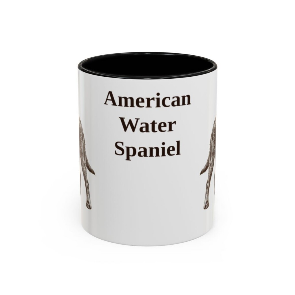 11oz American Water Spaniel Mug, Vintage Dog Portrait Coffee Mug, Dog Lover Gift