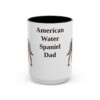 american-water-spaniel-mug-dad-black-front-1 15oz American Water Spaniel Dog Dad Mug, Vintage Sketch Coffee Mug, Dog Dad Gift