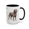 american-water-spaniel-mug-dad-black-right-1 15oz American Water Spaniel Dog Dad Mug, Vintage Sketch Coffee Mug, Dog Dad Gift