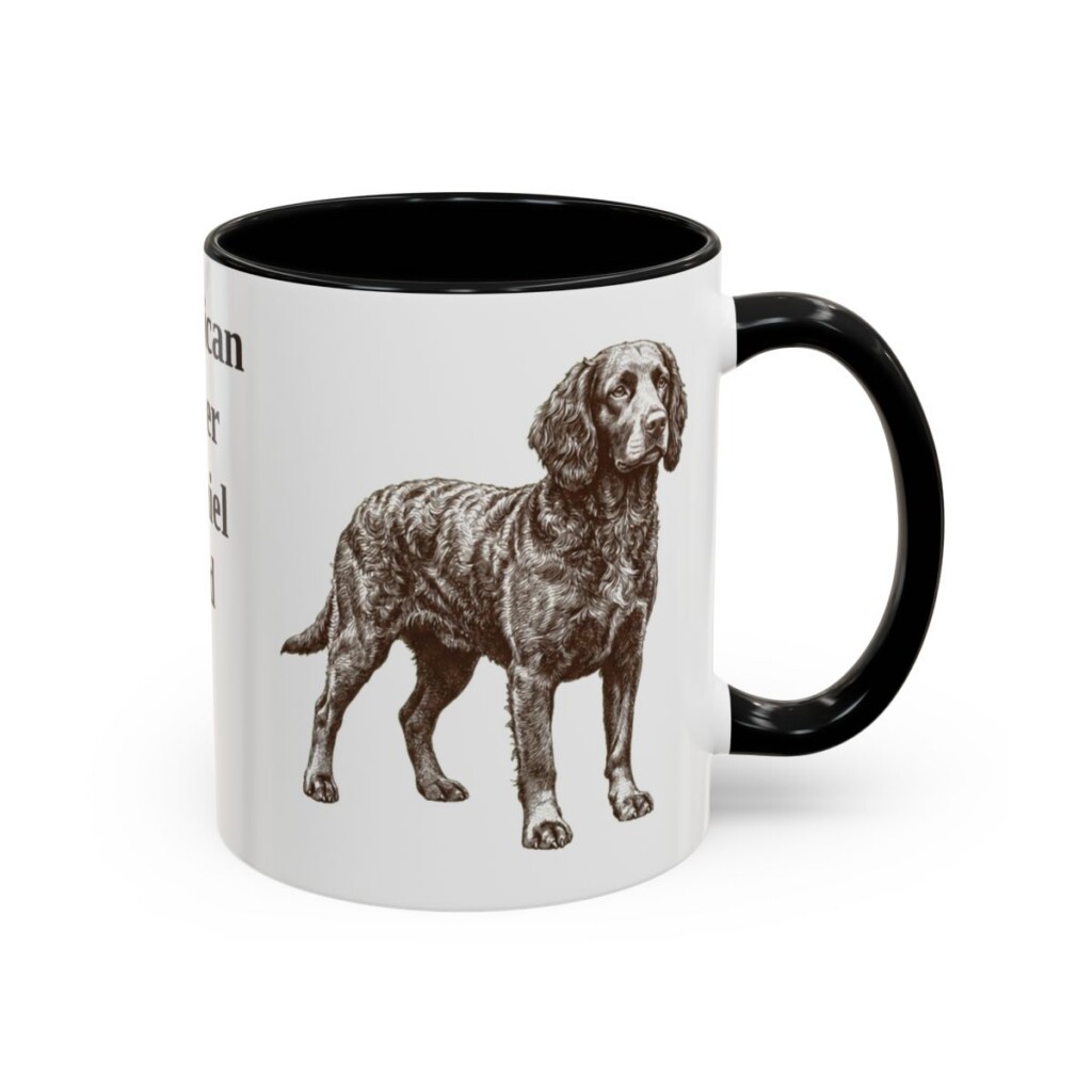 11oz American Water Spaniel Dog Dad Mug, Vintage Sketch Coffee Mug, Dog Dad Gift