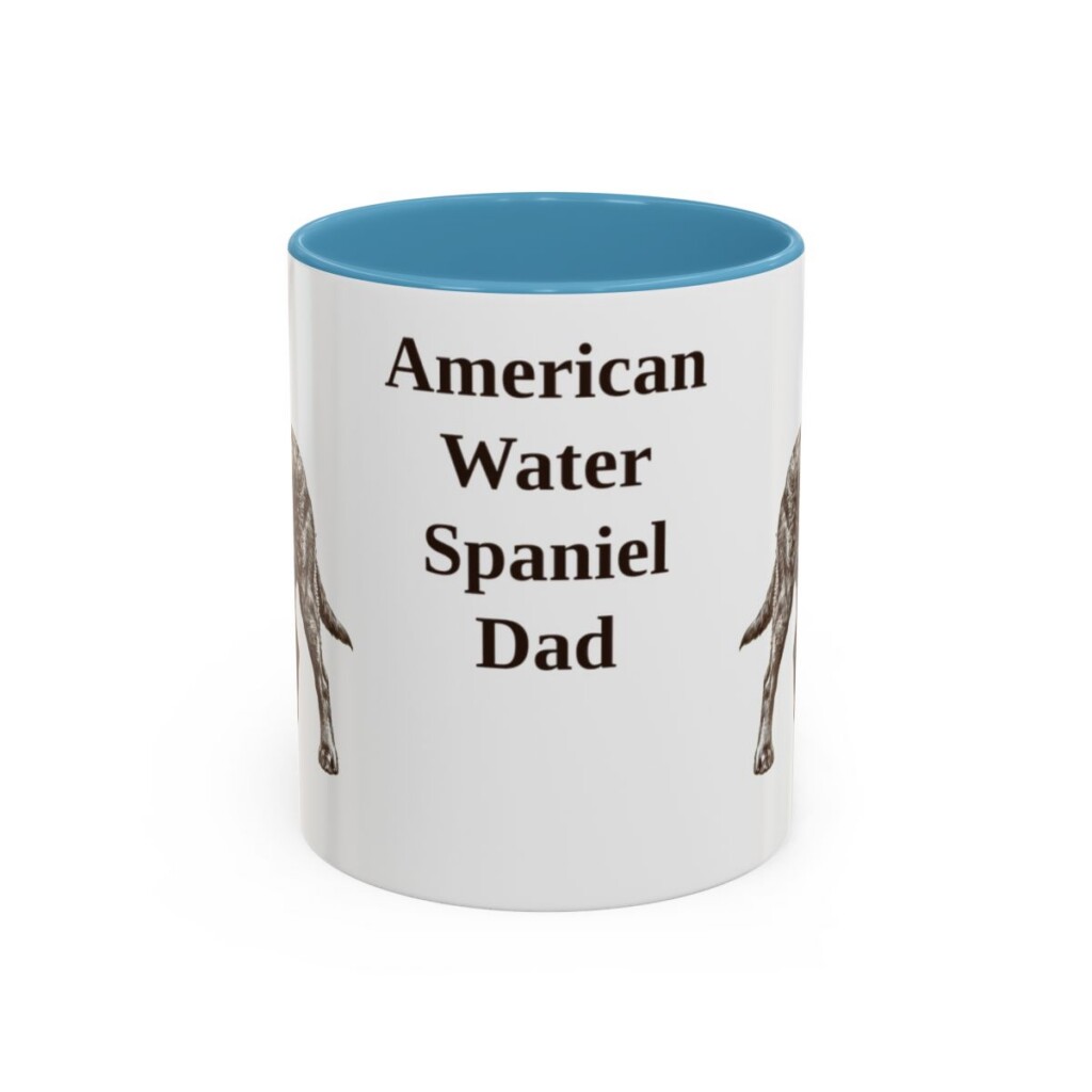 11oz American Water Spaniel Dog Dad Mug, Vintage Sketch Coffee Mug, Dog Dad Gift
