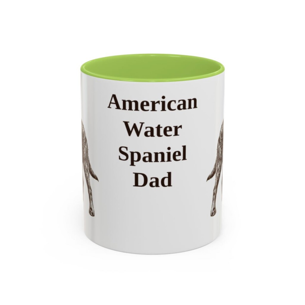 11oz American Water Spaniel Dog Dad Mug, Vintage Sketch Coffee Mug, Dog Dad Gift