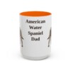 american-water-spaniel-mug-dad-orange-1 15oz American Water Spaniel Dog Dad Mug, Vintage Sketch Coffee Mug, Dog Dad Gift