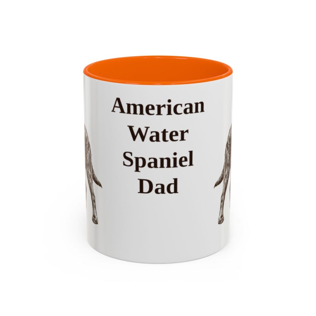 11oz American Water Spaniel Dog Dad Mug, Vintage Sketch Coffee Mug, Dog Dad Gift