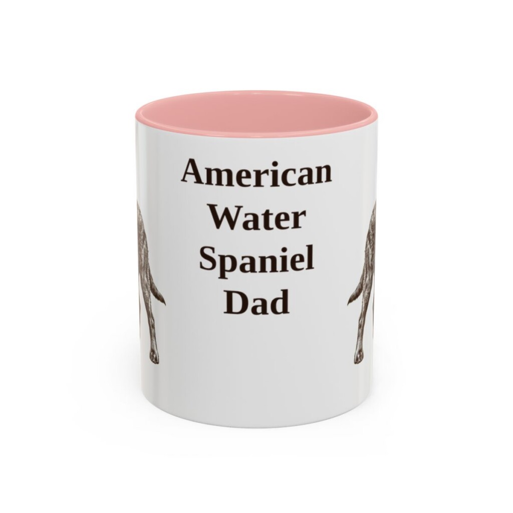 11oz American Water Spaniel Dog Dad Mug, Vintage Sketch Coffee Mug, Dog Dad Gift