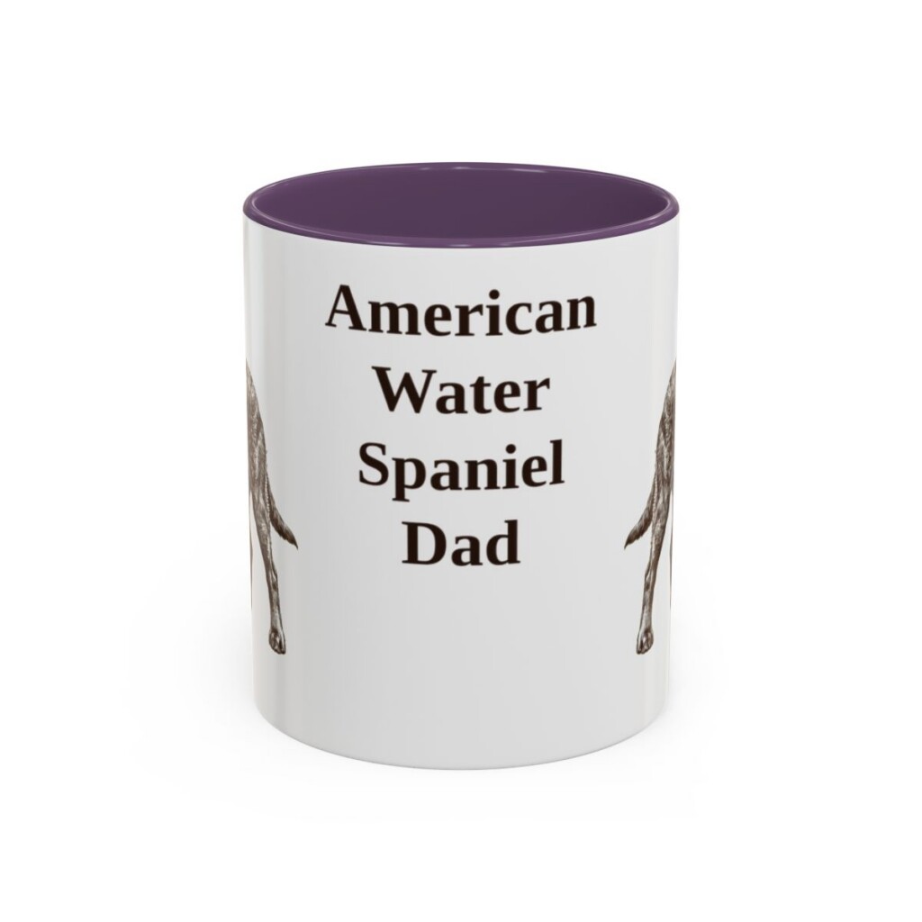 11oz American Water Spaniel Dog Dad Mug, Vintage Sketch Coffee Mug, Dog Dad Gift