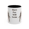 11oz Funny American Water Spaniel Mug, Have Fur Will Swim, Vintage Dog Coffee Mug, Dog Lover Gift