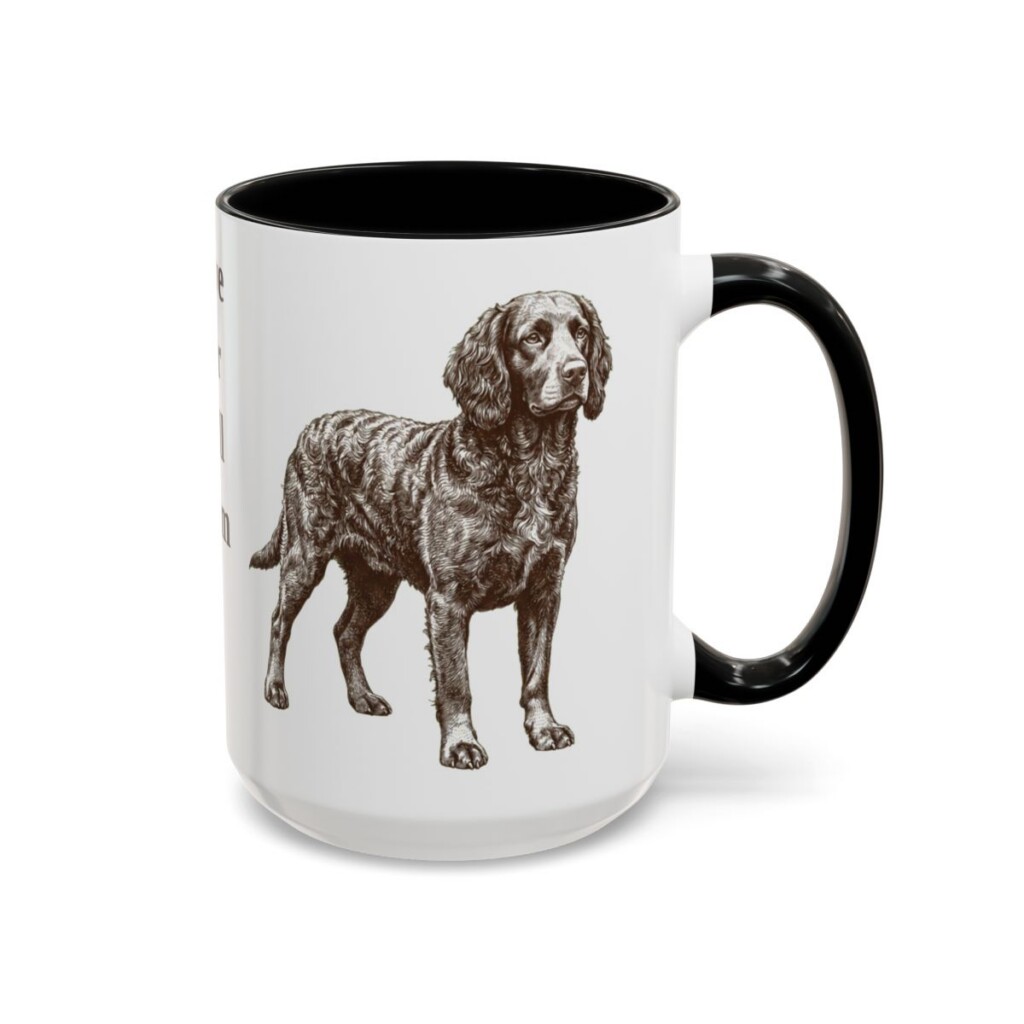 15oz Funny American Water Spaniel Mug, Have Fur Will Swim, Vintage Dog Coffee Mug, Dog Lover Gift
