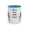 11oz Funny American Water Spaniel Mug, Have Fur Will Swim, Vintage Dog Coffee Mug, Dog Lover Gift
