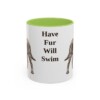 11oz Funny American Water Spaniel Mug, Have Fur Will Swim, Vintage Dog Coffee Mug, Dog Lover Gift
