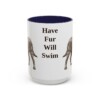 15oz Funny American Water Spaniel Mug, Have Fur Will Swim, Vintage Dog Coffee Mug, Dog Lover Gift
