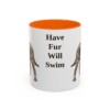 11oz Funny American Water Spaniel Mug, Have Fur Will Swim, Vintage Dog Coffee Mug, Dog Lover Gift