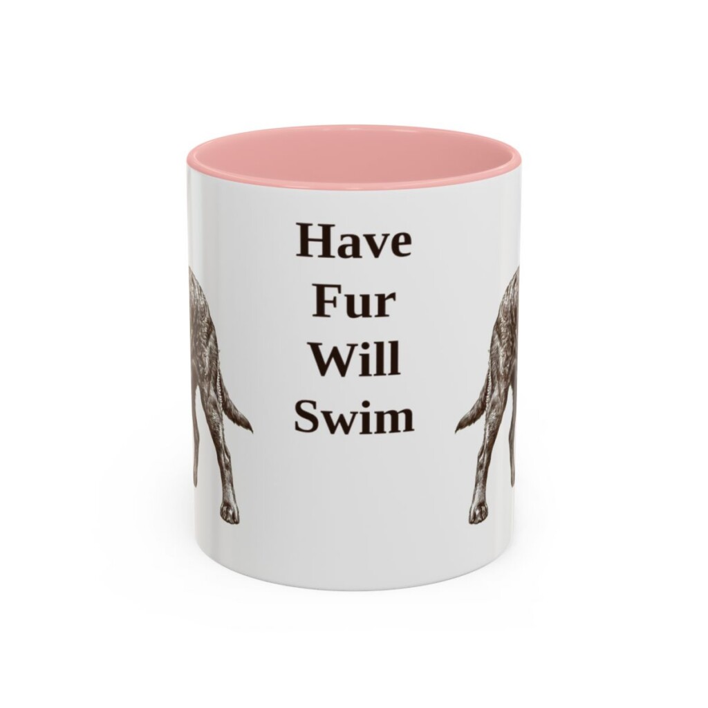 11oz Funny American Water Spaniel Mug, Have Fur Will Swim, Vintage Dog Coffee Mug, Dog Lover Gift