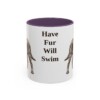 11oz Funny American Water Spaniel Mug, Have Fur Will Swim, Vintage Dog Coffee Mug, Dog Lover Gift