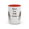 15oz Funny American Water Spaniel Mug, Have Fur Will Swim, Vintage Dog Coffee Mug, Dog Lover Gift