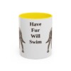 11oz Funny American Water Spaniel Mug, Have Fur Will Swim, Vintage Dog Coffee Mug, Dog Lover Gift