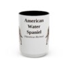 15oz American Water Spaniel Latin Mug, American Water Spaniel, Vintage Dog Coffee Mug, Dog Lover Gift