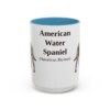 15oz American Water Spaniel Latin Mug, American Water Spaniel, Vintage Dog Coffee Mug, Dog Lover Gift