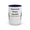15oz American Water Spaniel Latin Mug, American Water Spaniel, Vintage Dog Coffee Mug, Dog Lover Gift