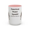 15oz American Water Spaniel Latin Mug, American Water Spaniel, Vintage Dog Coffee Mug, Dog Lover Gift