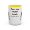 15oz American Water Spaniel Latin Mug, American Water Spaniel, Vintage Dog Coffee Mug, Dog Lover Gift