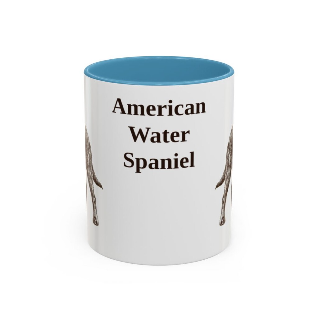 11oz American Water Spaniel Mug, Vintage Dog Portrait Coffee Mug, Dog Lover Gift