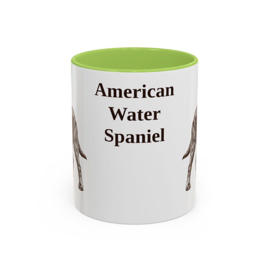 11oz American Water Spaniel Mug, Vintage Dog Portrait Coffee Mug, Dog Lover Gift