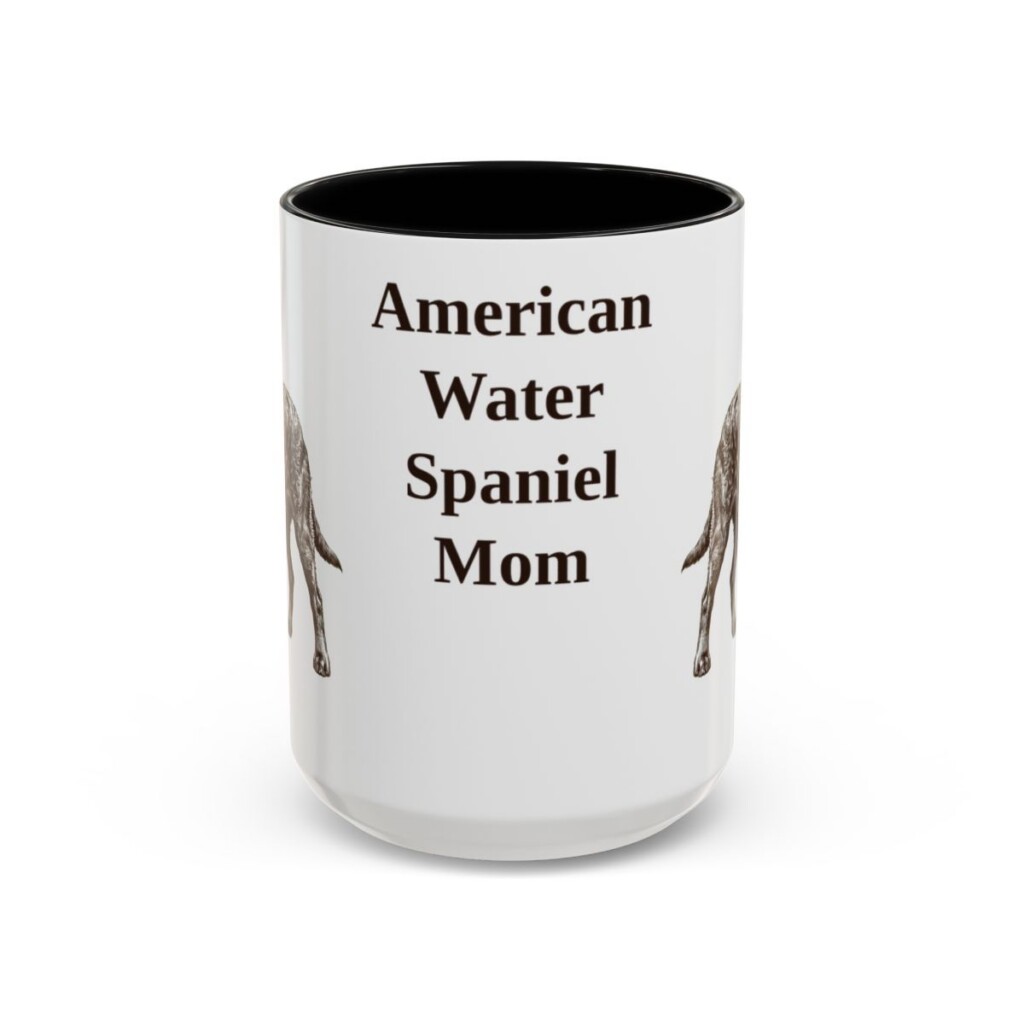 15oz American Water Spaniel Dog Mom Mug, Vintage Sketch Coffee Mug, Dog Mom Gift