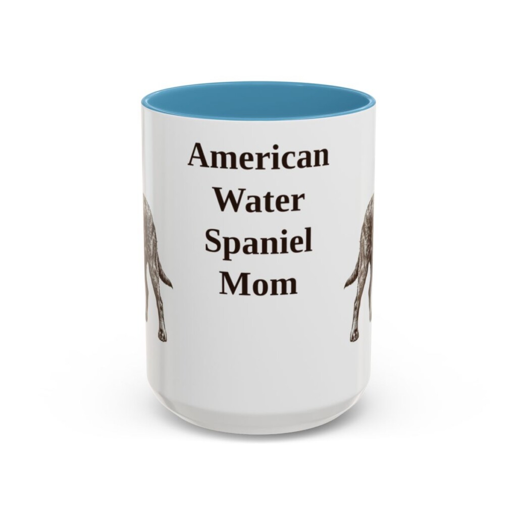 15oz American Water Spaniel Dog Mom Mug, Vintage Sketch Coffee Mug, Dog Mom Gift