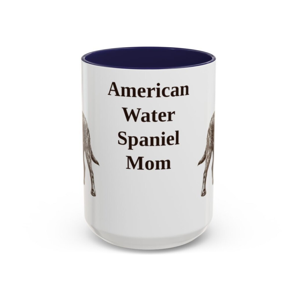15oz American Water Spaniel Dog Mom Mug, Vintage Sketch Coffee Mug, Dog Mom Gift