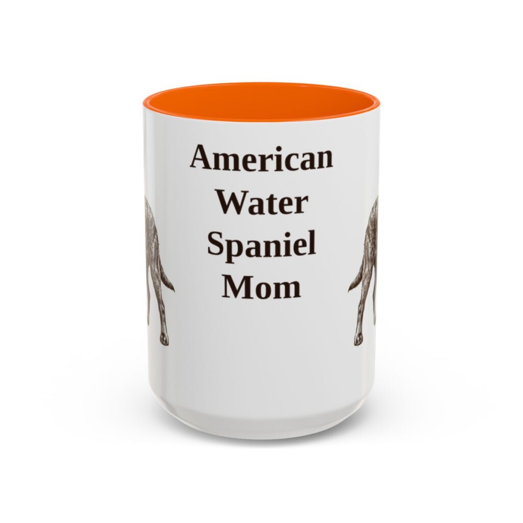 15oz American Water Spaniel Dog Mom Mug, Vintage Sketch Coffee Mug, Dog Mom Gift
