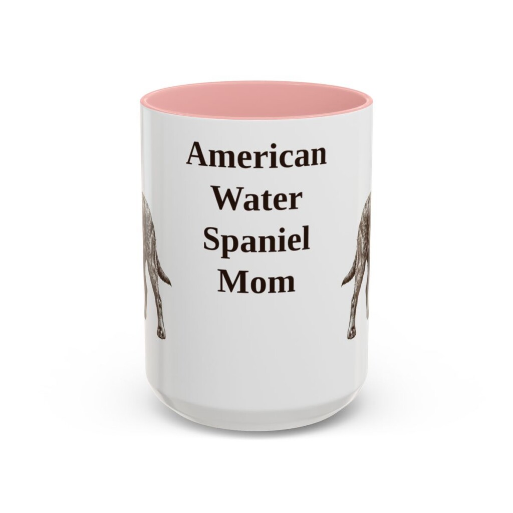 15oz American Water Spaniel Dog Mom Mug, Vintage Sketch Coffee Mug, Dog Mom Gift